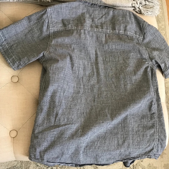 Wrangler Boys Grey Button Tee - size Large (10/12) - Picture 4 of 5